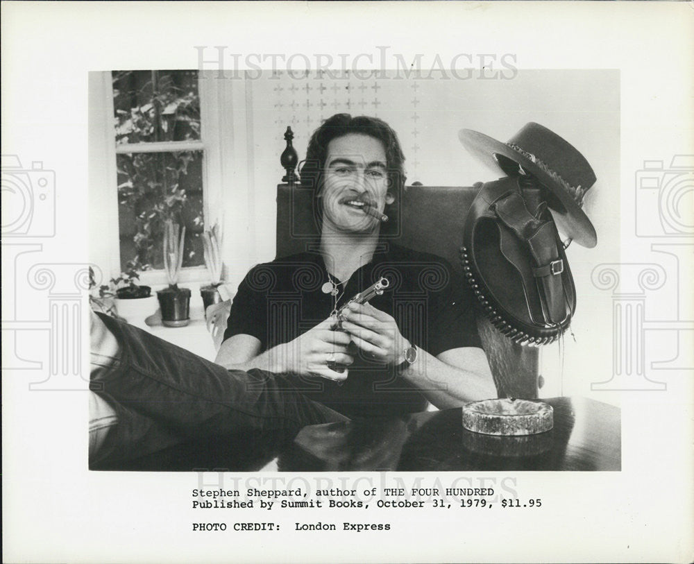 1979 Press Photo of Stephen Sheppard, Author of The Four Hundred - Historic Images