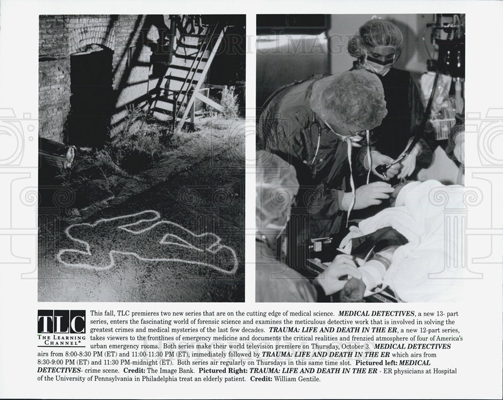 Press Photo The Learning channel Presents Two new series Medical Detectives - Historic Images