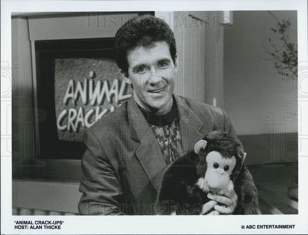 Press Photo Alan Thicke hosts Animal Crack-Ups - Historic Images