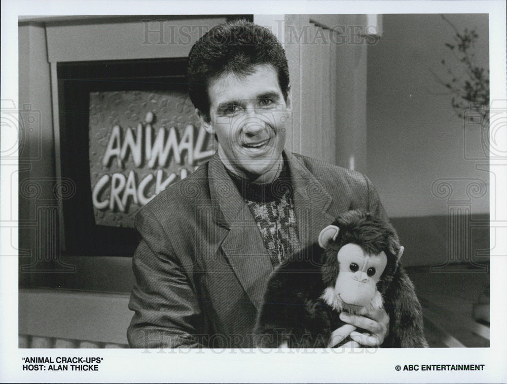 Press Photo Alan Thicke hosts Animal Crack-Ups - Historic Images