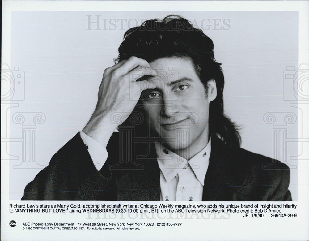 1990 Press Photo Richard Lewis in Anything But Love - Historic Images