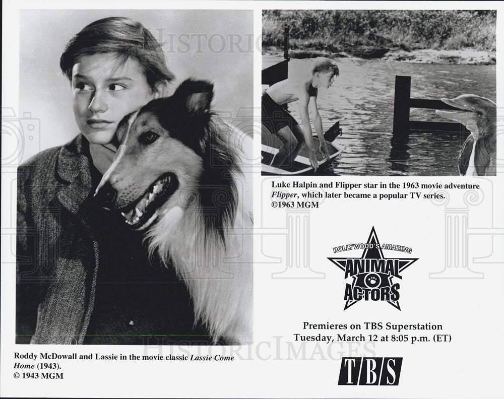 Copy Press Photo of Roddy McDowell (1943), Luke Halpin (1963) - Historic Images