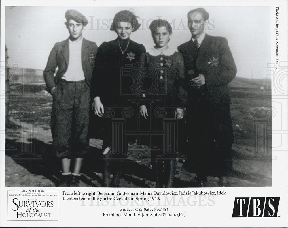 1940 Press Photo Survivors of the Holocaust on the TBS Channel - Historic Images