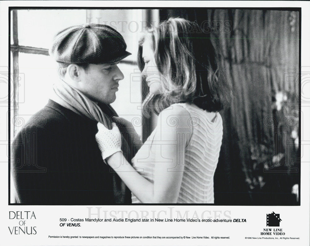 1996 Press Photo Costas Mandylor &amp; Audie England in 
&quot;Delta of Venus.&quot; - Historic Images