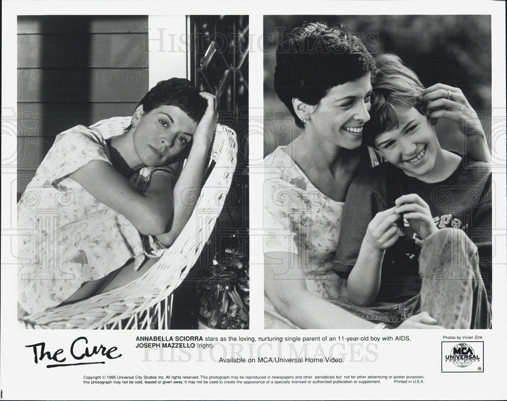 1995 Press Photo Annabella Sciorra &amp; Jospeh Mazzello in &quot;The Cure.&quot; - Historic Images