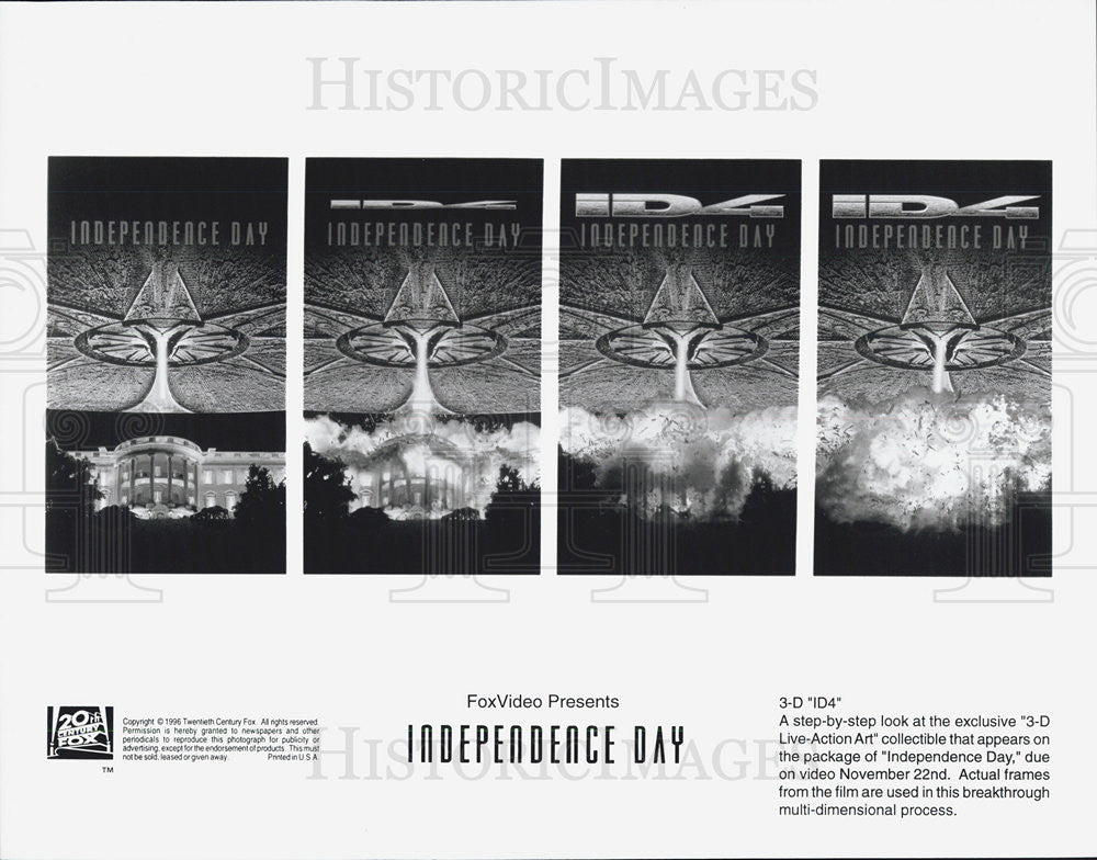 1996 Press Photo Will Smith in Independence Day - Historic Images