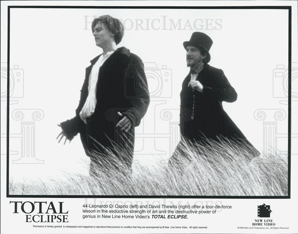 1996 Press Photo Leonardo Di Caprio &amp; David Thewlis in &quot;Total Eclipse.&quot; - Historic Images