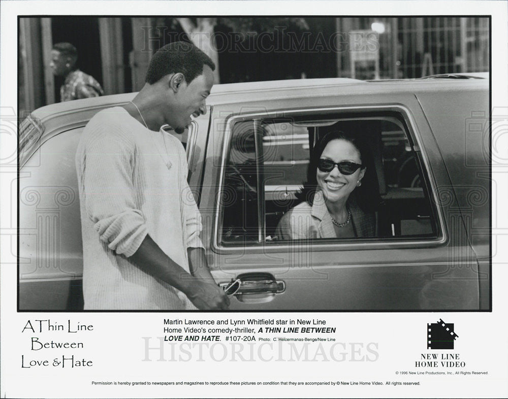 1996 Press Photo Martin Lawrence and Lynn Whitfield in A Thin Line Between Love - Historic Images