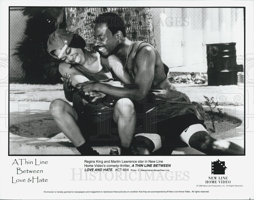 Press Photo Actress Regina King and Actor Martin Lawrence - Historic Images