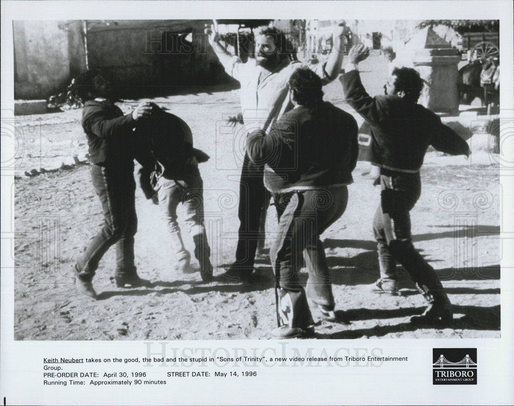 1996 Press Photo Keith Neubert in &quot;Sons of Trinity.&quot; - Historic Images