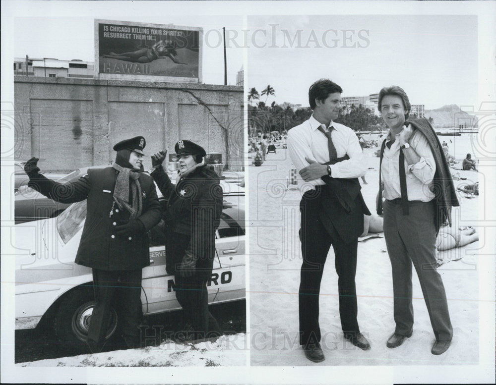 1984 Press Photo Jeff McCracken, Robert Ginty, Hawaiian Heat - Historic Images