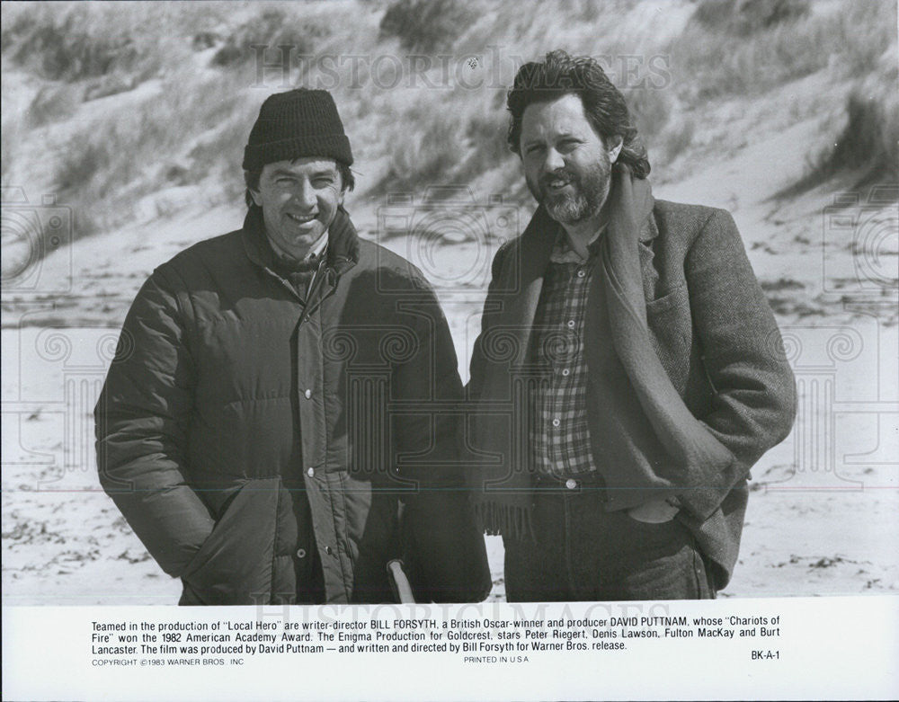 1982 Press Photo Chariots of fire Actors Peter Riegert Denis Lawson Fulton - Historic Images