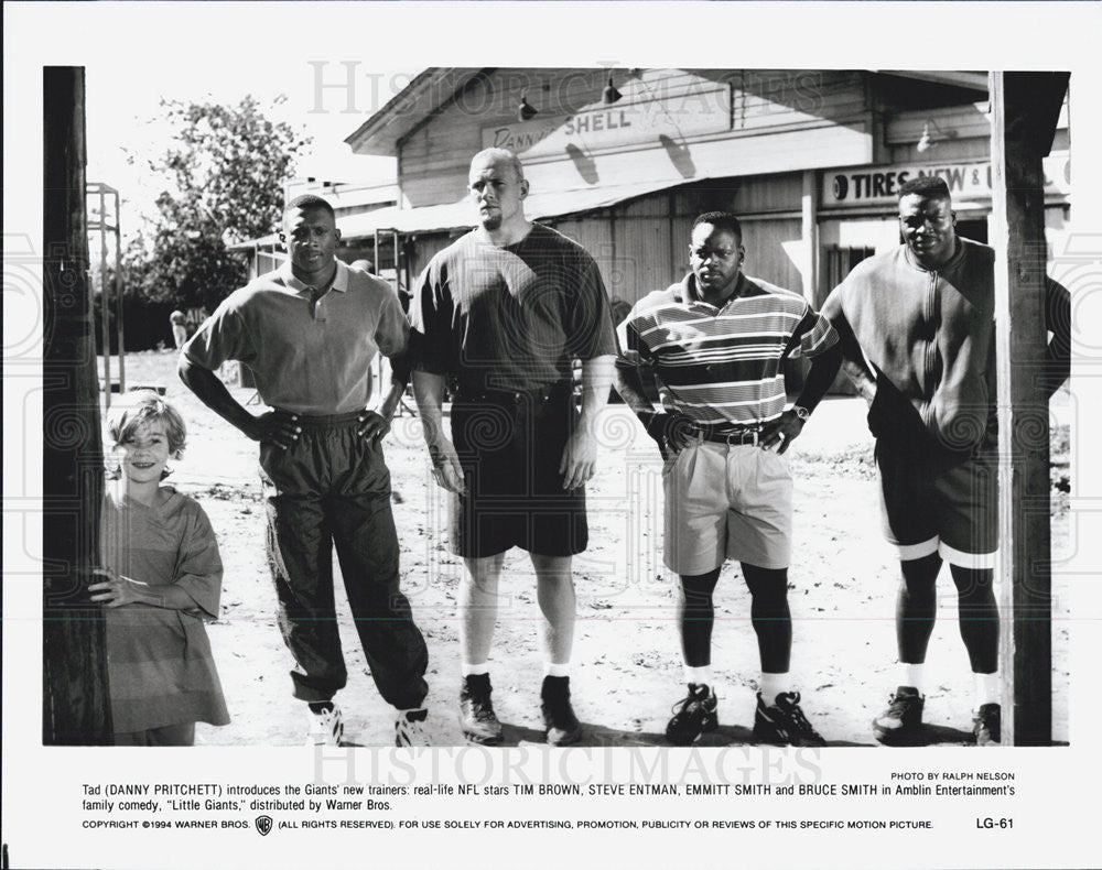 1994 Press Photo Danny Pritchett NFL Tim Brown Steve Entman Emmitt Smith Little - Historic Images