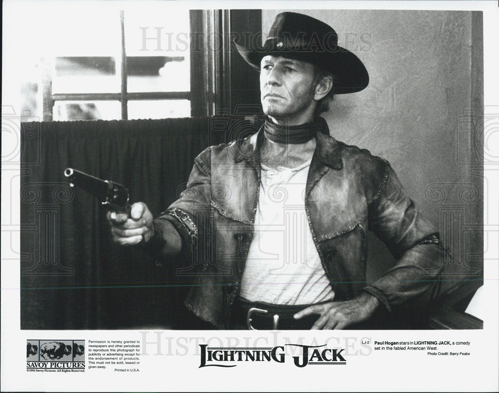 1994 Press Photo Australian Actor Paul Hogan Starring In &quot;Lightning Jack&quot; - Historic Images