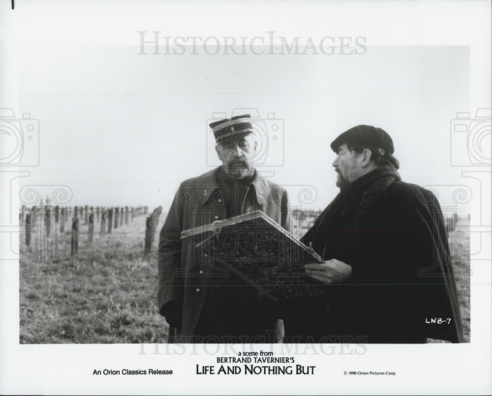 1990 Press Photo Philippe Noiret, Maurice Barrier, Life and Nothing But - Historic Images