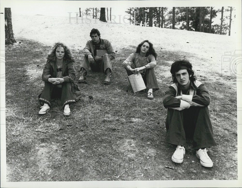 1981 Press Photo Jane Fleiss,Jeff McCracken,Talia Balsam,&amp; Keiyh Gordon - Historic Images