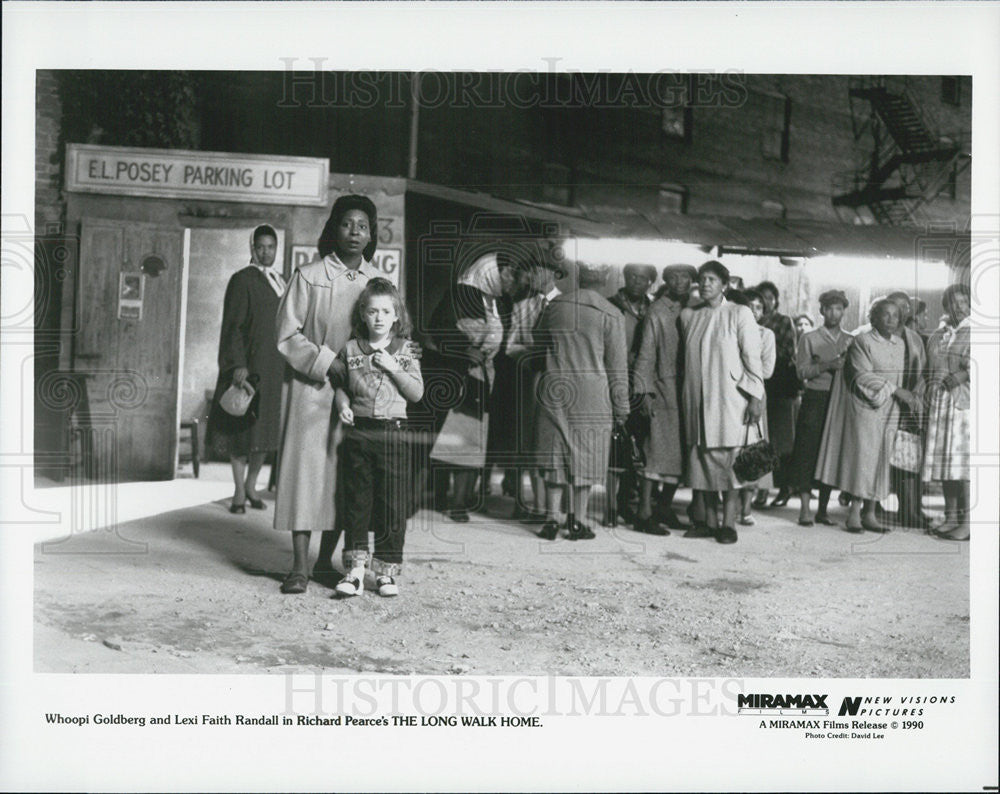 1990 Press Photo Actor Whoopi Goldberg And Child Actor Lexi Faith Randall - Historic Images