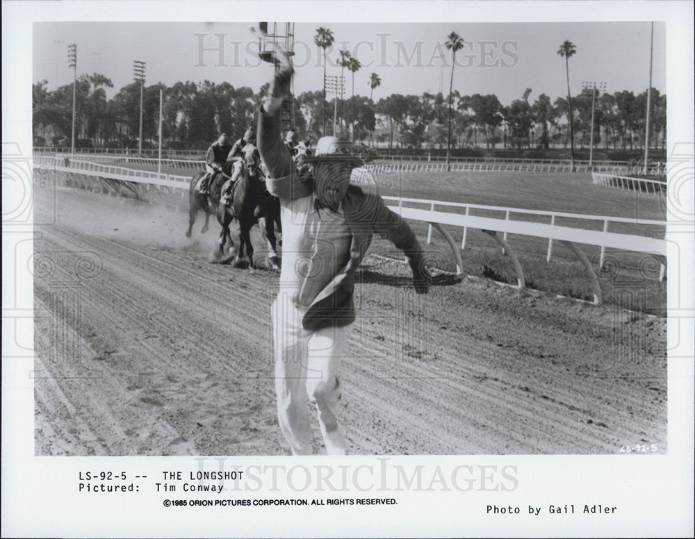 1985 Press Photo Actor Tim Conway in The Longshot - Historic Images