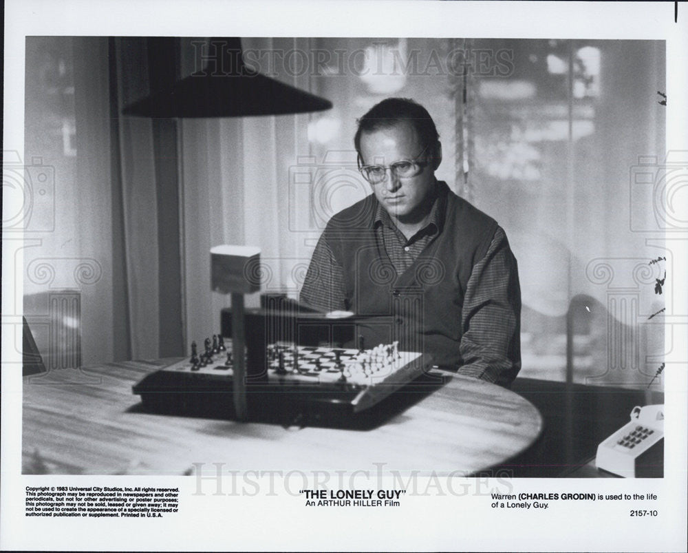 1984 Press Photo Actor Charles Grodin Starring In &quot;The Lonely Guy&quot; - Historic Images