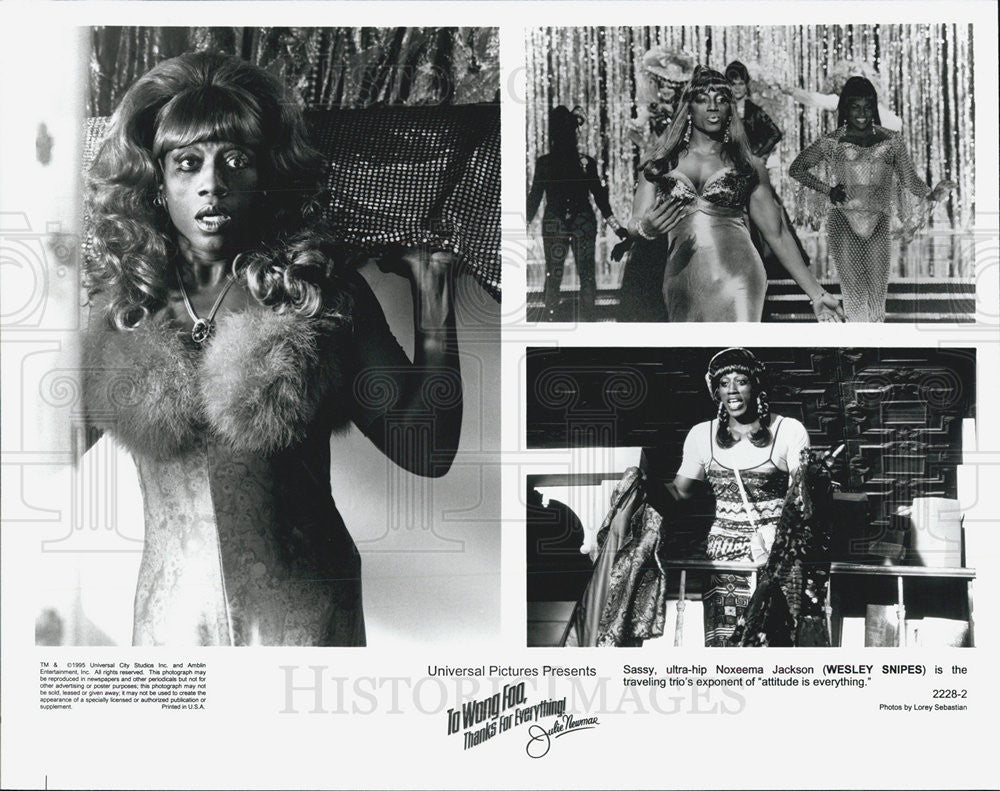 Press Photo Wesley Snipes in &quot;To Wong Foo, Thanks for Everything! Julie Newmar - Historic Images