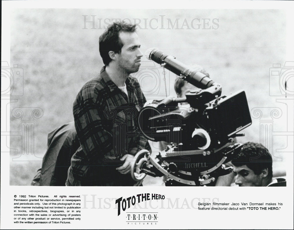 1992 Press Photo Belgin Filmaker Jacob Van Dormael makes his Debut Toto the Hero - Historic Images