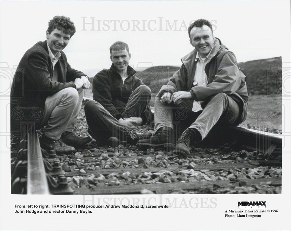 1996 Press Photo Andrew MacDonald/Screenwriter John Hodge/Danny Boyle/Director - Historic Images