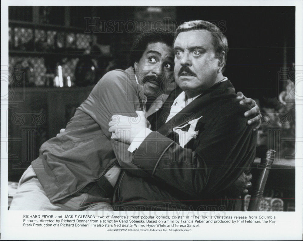 Press Photo Richard Pryor, Jackie Gleason in &quot;The Toy&quot; - Historic Images