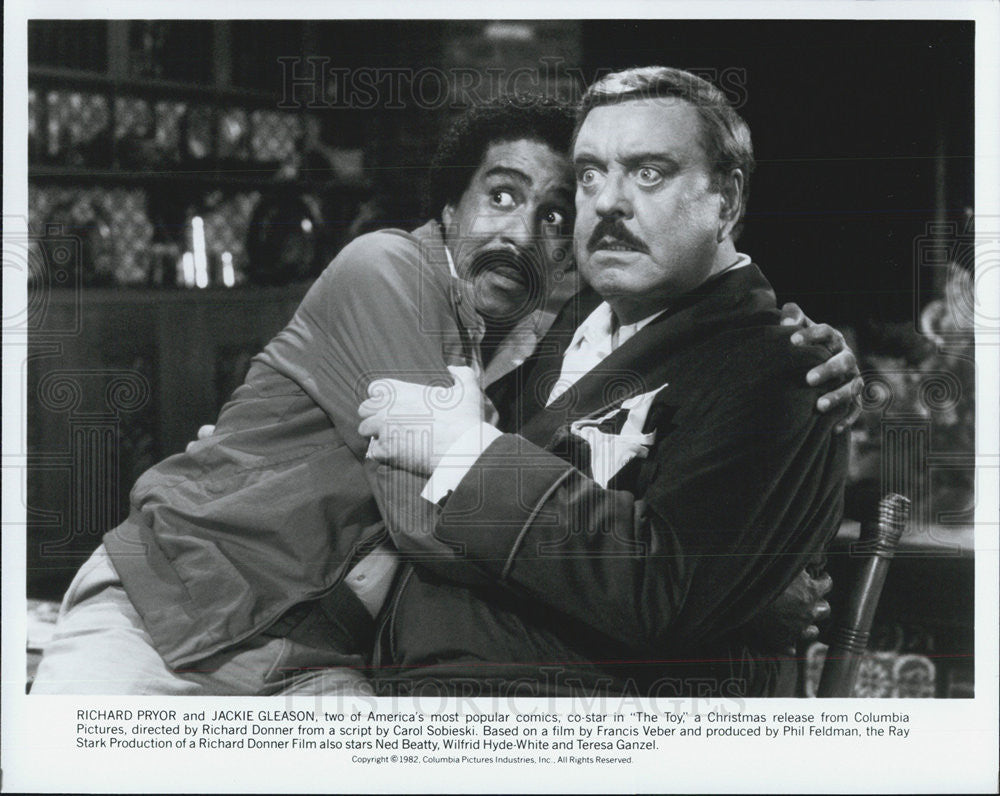 Press Photo Richard Pryor, Jackie Gleason in "The Toy" - Historic Images