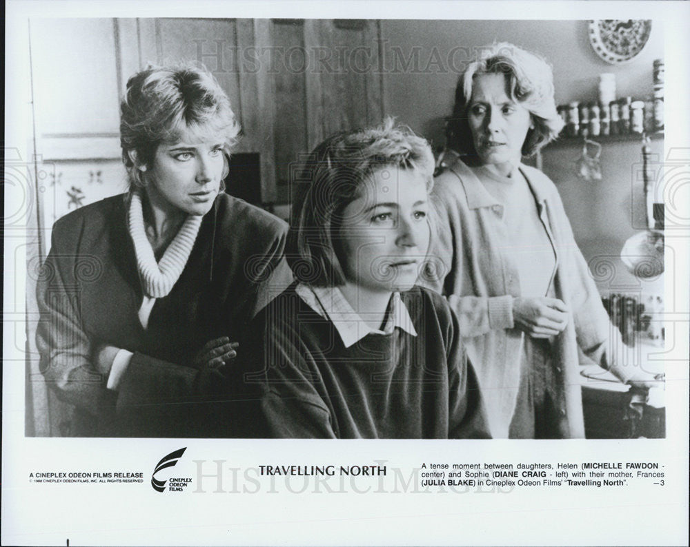 Press Photo Michelle Fawdon, Diane Craig, Julia Blake in &quot;Traveling North&quot; - Historic Images
