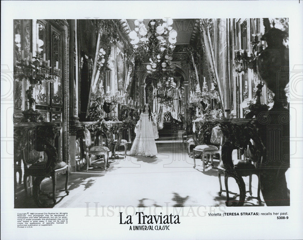 1983 Press Photo Teresa Stratas Actress La Triaviata Film Movie - Historic Images