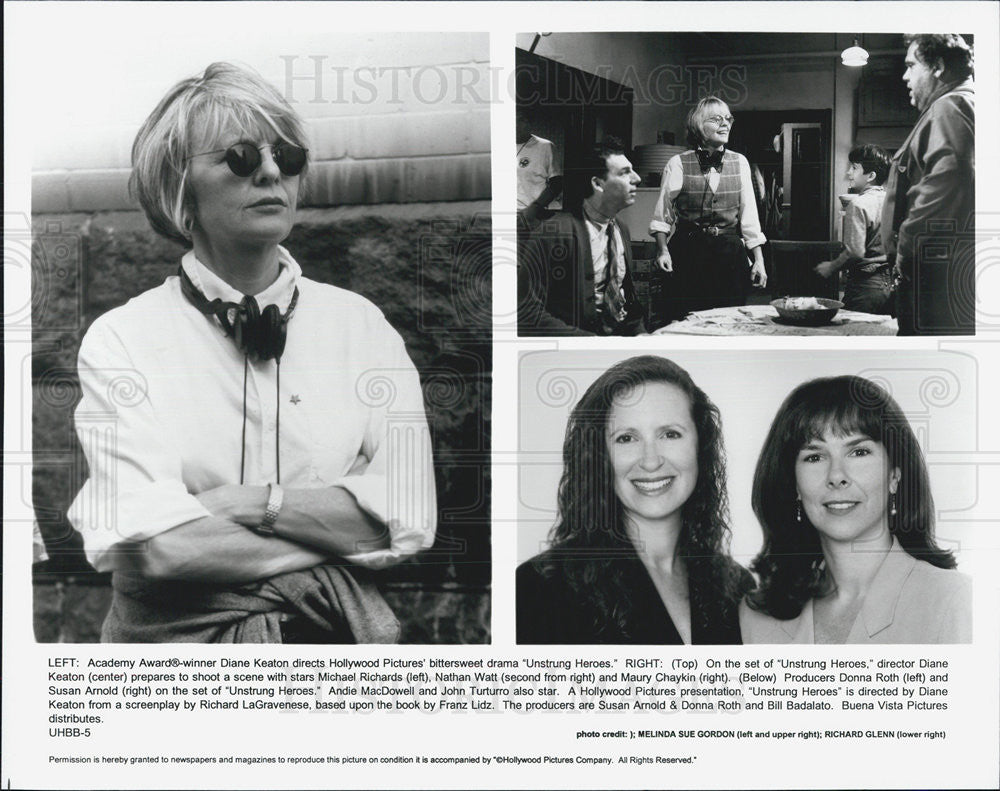 1995 Press Photo Diane Keaton  Michael Richards Nathan Watt Maury Chaykin - Historic Images