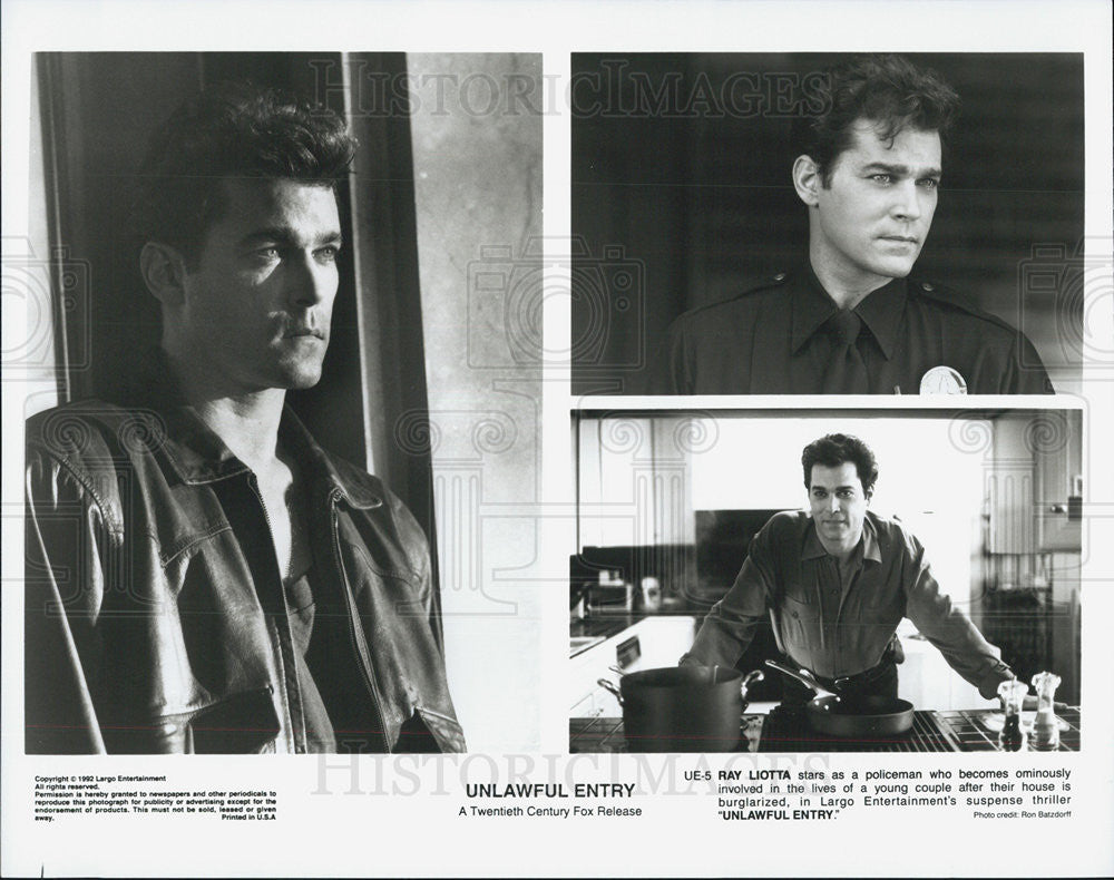 Press Photo of Actor Ray Liotta stars in &quot;Unlawful Entry&quot; - Historic Images