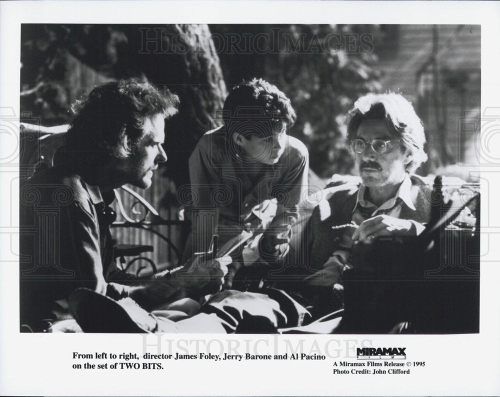 1995 Press Photo Director James Foley/Jerry Barone/Al Pacino/Actor - Historic Images