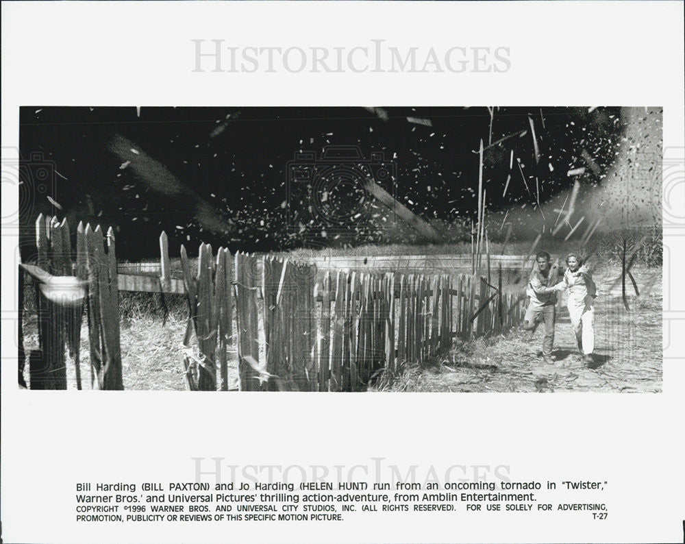 1996 Press Photo Bill Paxton/Helen Hunt/Actor/Director/Actress - Historic Images