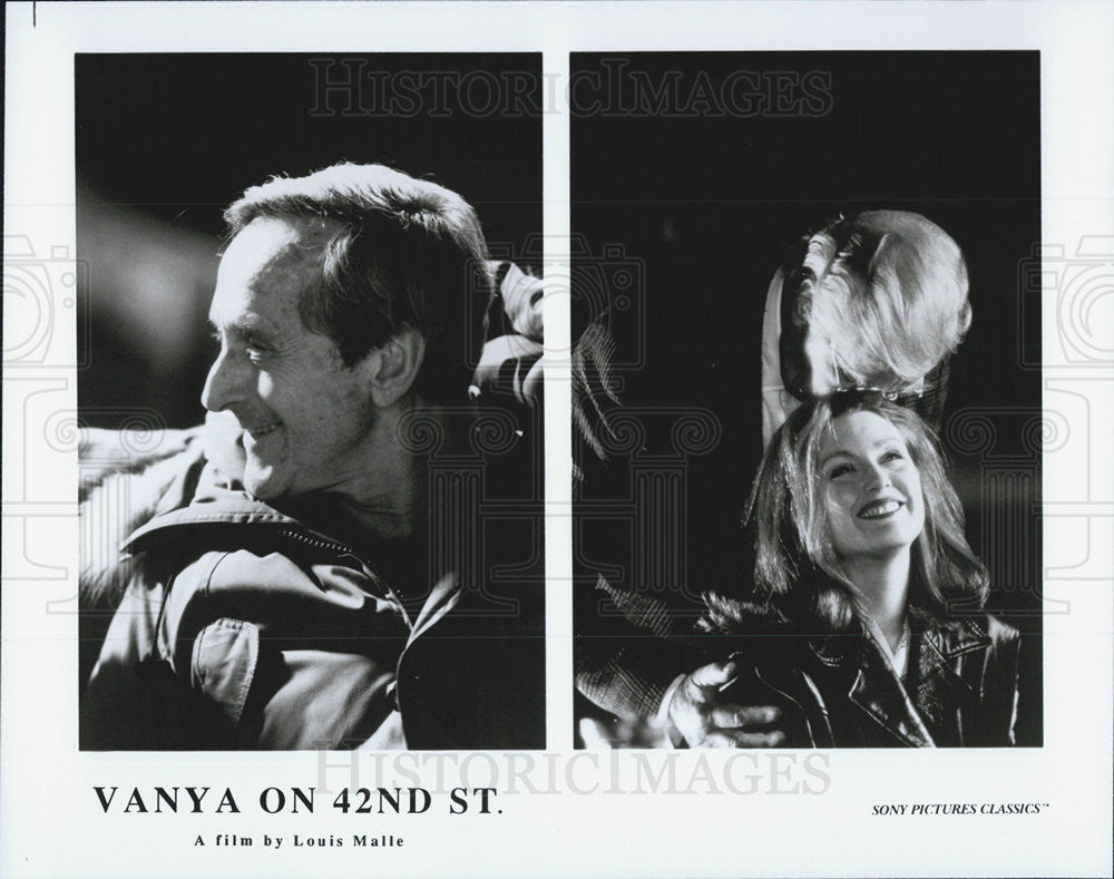 1994 Press Photo Julianne Moore Actress George Gaynes Actor Vanya 42nd Street - Historic Images