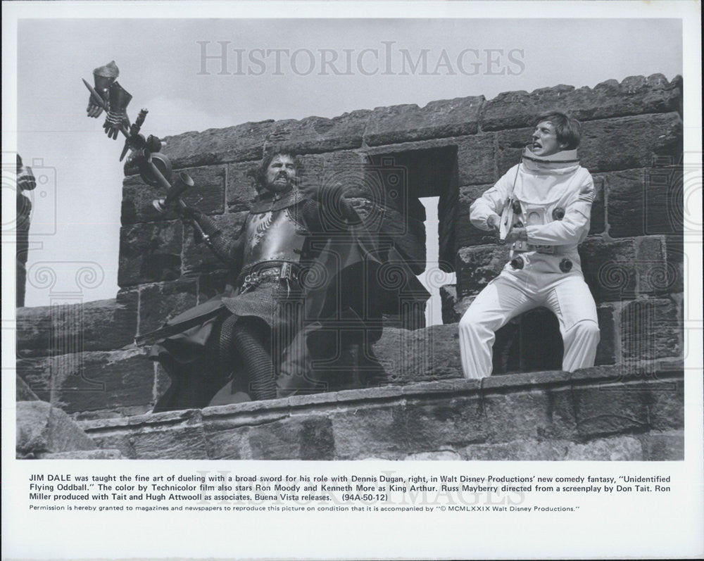 1979 Press Photo Jim Dale/Dennis Dugan/Actor/Director/Comedian - Historic Images