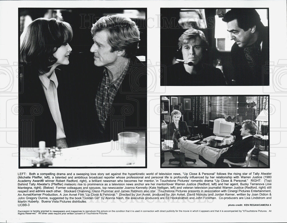 1996 Press Photo Michelle Pfeiffer,Robert Redford, Joe Mantegna &amp; Kate Nelligan - Historic Images