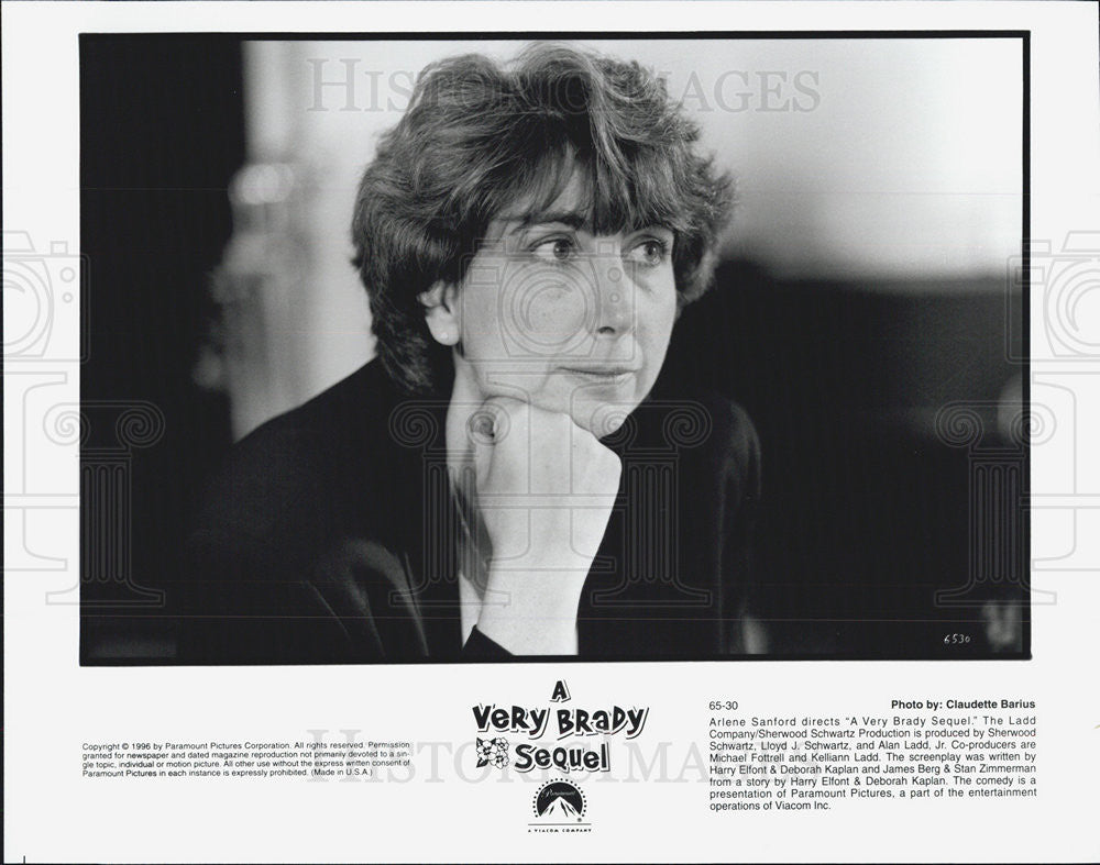 1996 Press Photo Ariene Sanford directs&quot;A Very Brady Sequel.&quot; - Historic Images