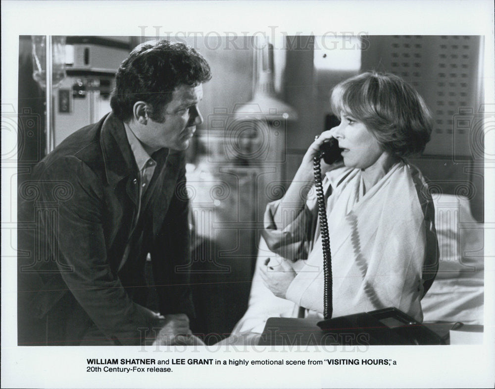1981 Press Photo Lee Grant 7 William Shatner in &quot;Visiting Hours.&quot; - Historic Images