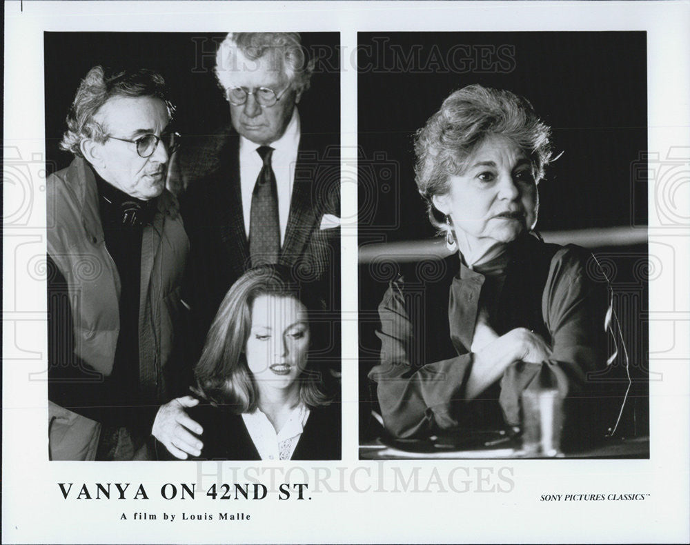 1994 Press Photo Louis Malle Julianne Moore Lynn Cohen Vanya 42nd Street Movie - Historic Images