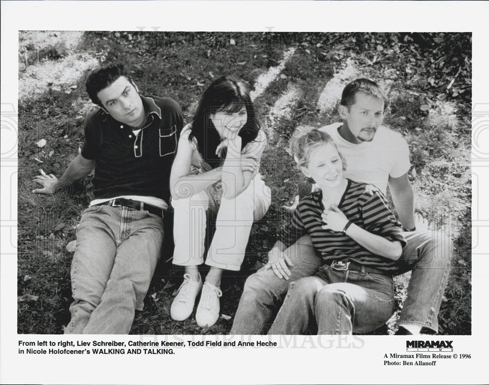 1996 Press Photo Liev Schreiber, Catherine Keener, Todd Field, Anne Heche - Historic Images