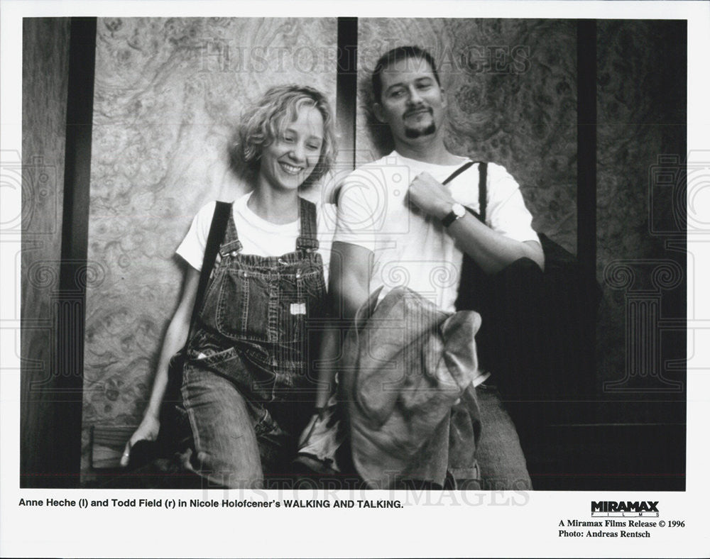 1996 Press Photo Anne Heche, Todd Field, Walking and Talking - Historic Images