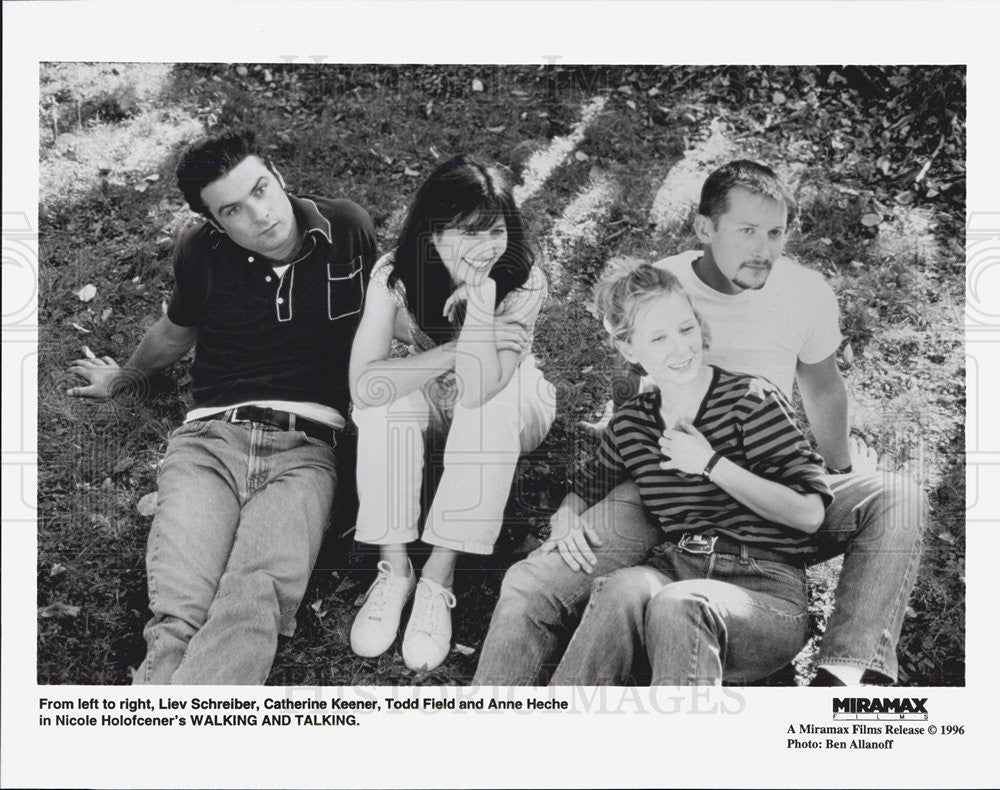 1996 Press Photo Liev Schreiber Catherine Keener Todd Field Anne Heche Actress - Historic Images