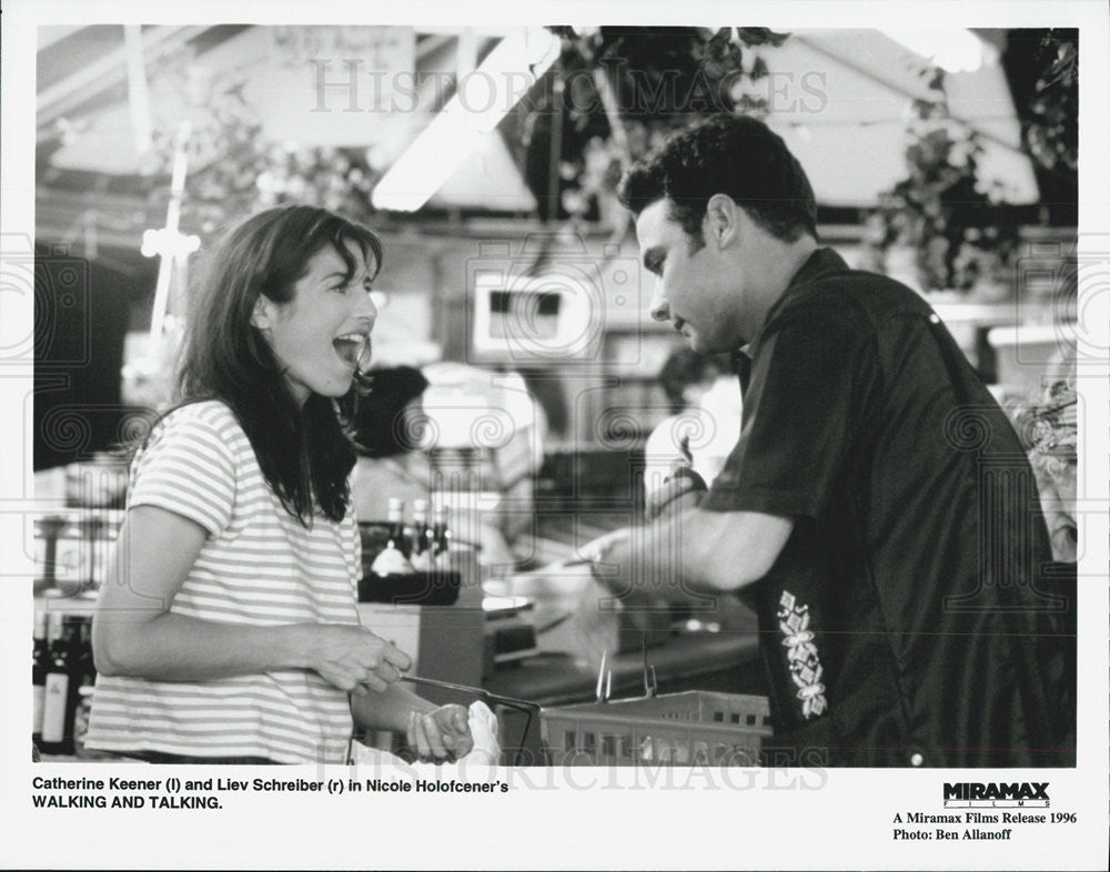 1996 Press Photo Catherine Keener, Liev Schreiber, Walking and Talking - Historic Images