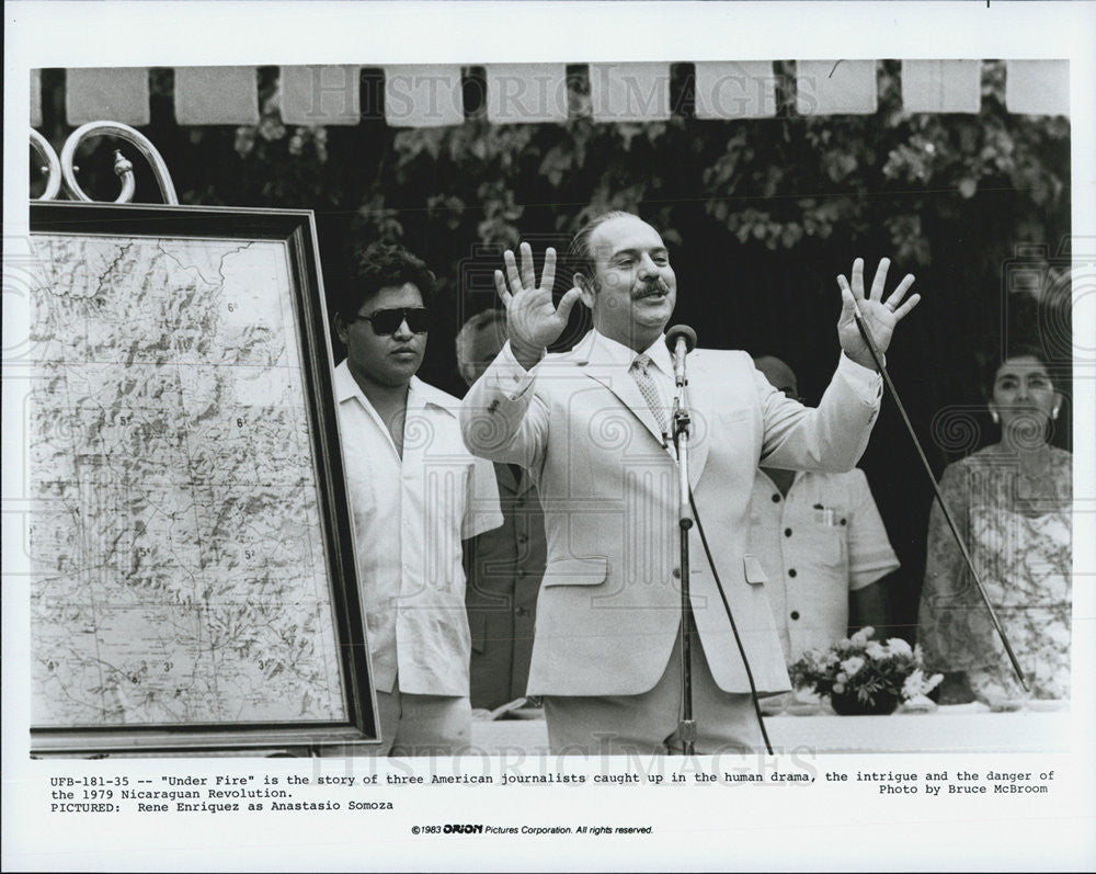 1983 Press Photo Rene Enriquez Actor Drama Movie Under Fire Film - Historic Images