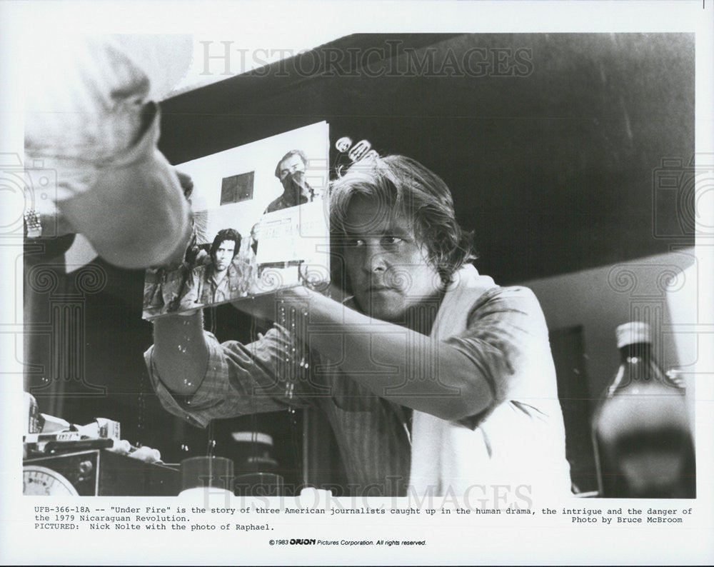 1983 Press Photo Actor Nick Nolte Starring In Orion Pictures Film &quot;Under Fire&quot; - Historic Images