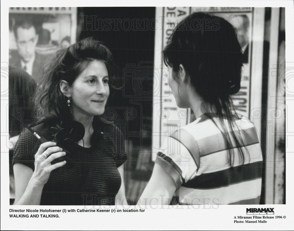 Press Photo Director Nicole Holofcener With Catherine Keener - Historic Images