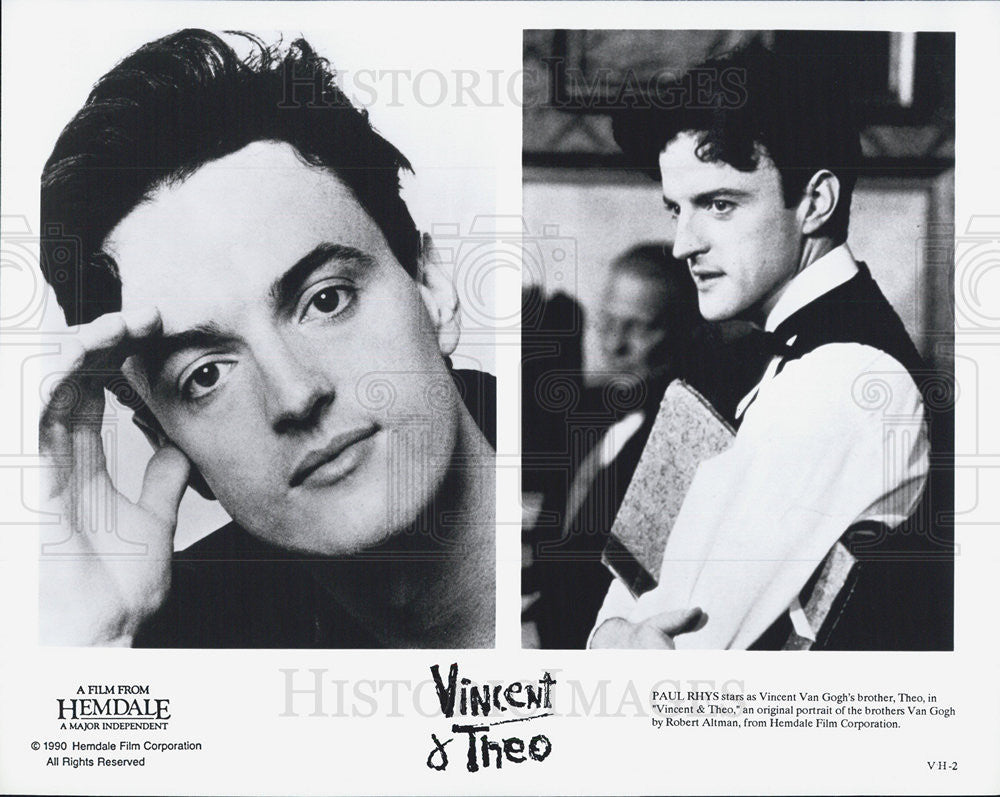 1990 Press Photo Paul Rhys starts as Vincent&#39;s Brother in Vincent And Theo - Historic Images