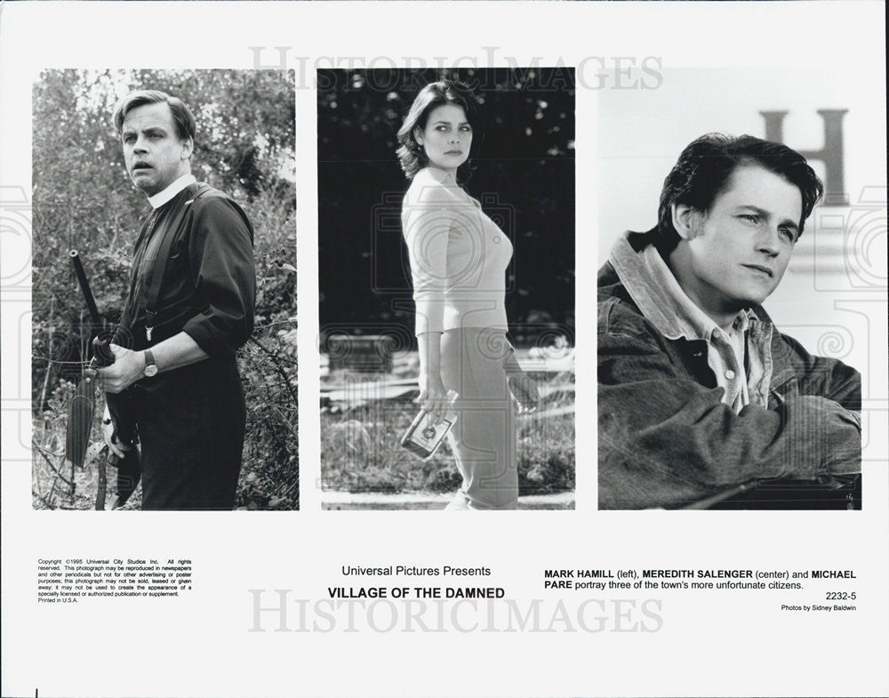 1985 Press Photo Village of The Damned Mark Hamil Merideth Salenger Michael - Historic Images