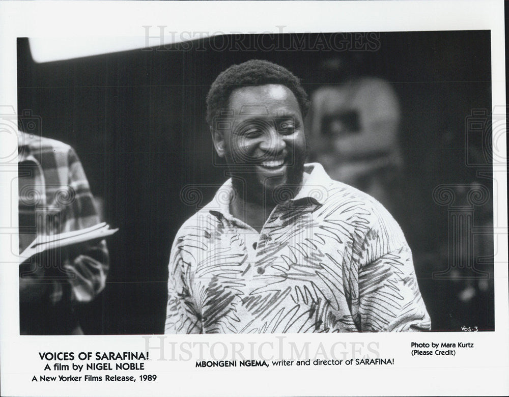 Press Photo Mbongeni Ngema, writer and director of Sarafina - Historic Images